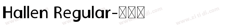 Hallen Regular字体转换